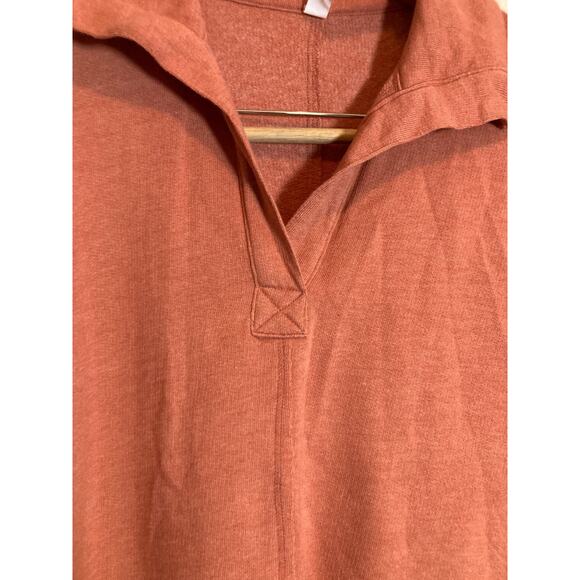 Rae Mode Sweatshirt Womens Small Dark Mauave Pockets Athletic Athleisure Cotton - Picture 4 of 12